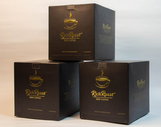 Triple Box of RICHROAST COFFEE Granules in Drip Bag